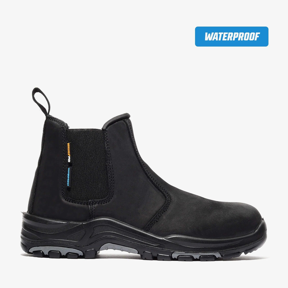 Water Proof Genuine Leather Chelsea Boots - Black