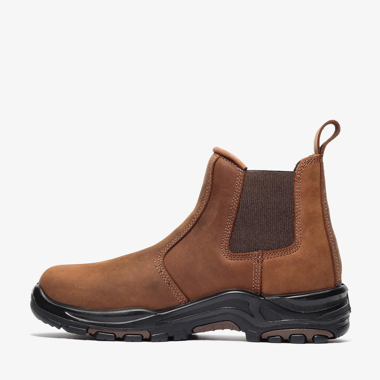 Water Proof Genuine Leather Chelsea Boots - Brown