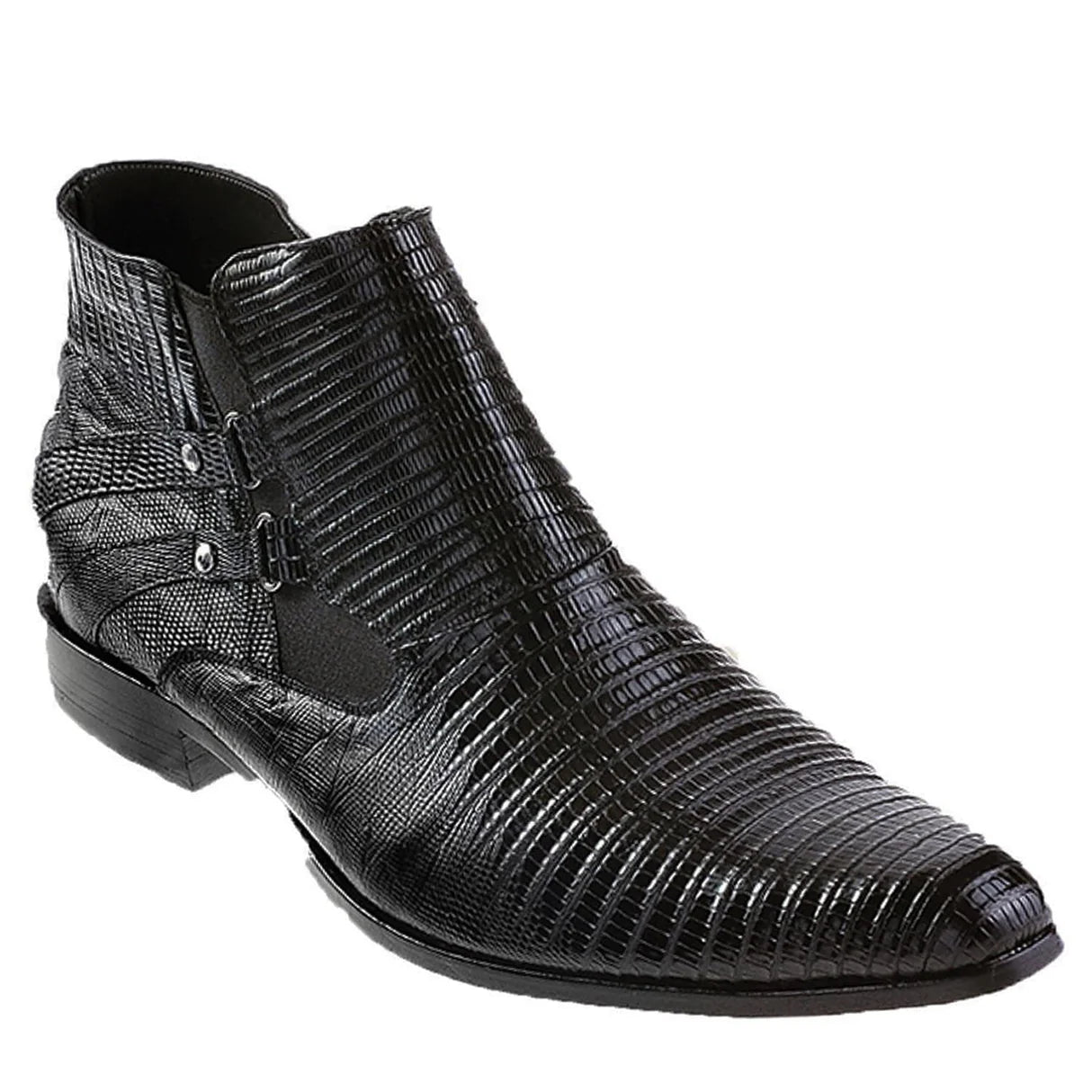 Genuine Lizard Skin Dress Shoes - Black