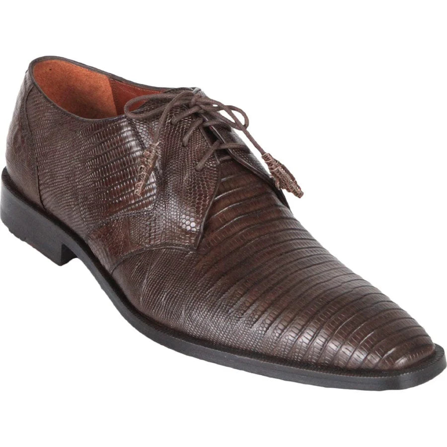 Genuine Lizard Skin Dress Shoes - Brown