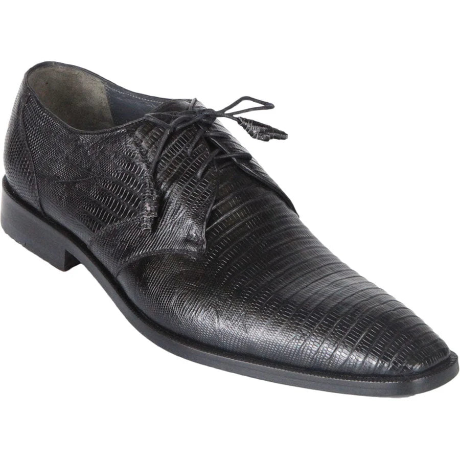 Genuine Lizard Skin Dress Shoes - Black