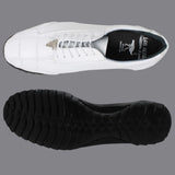 Genuine Ostrich Leg Skin Sneakers - White