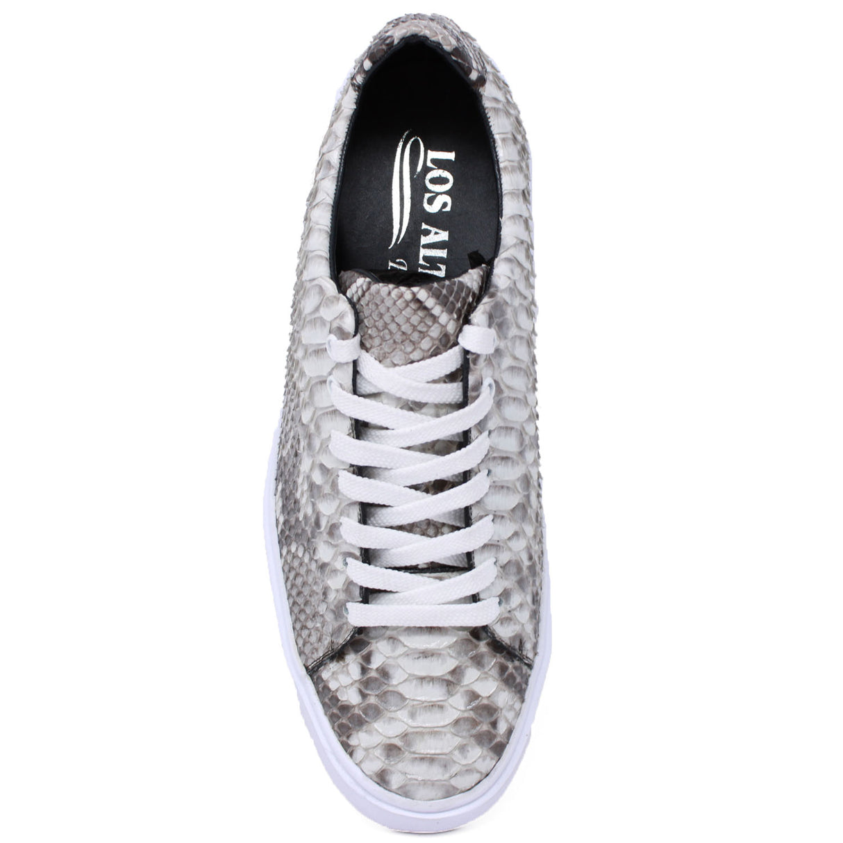 Genuine Full Python Skin Sneakers - Natural